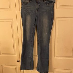 Soho jeans curvy boot cut, size 10